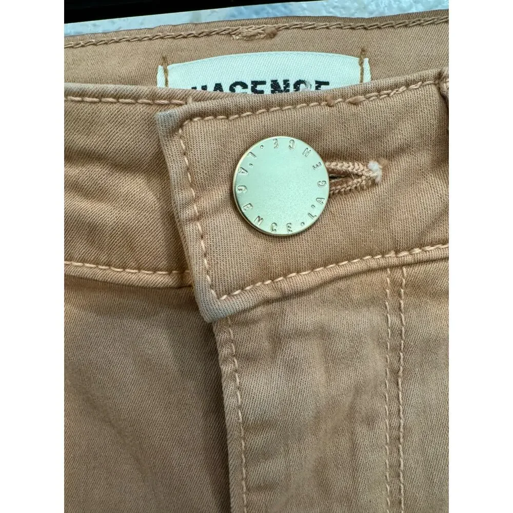 LAGENCE NWT $275 Margot Mid-rise Skinny Ankle in Hazelnut Size 24